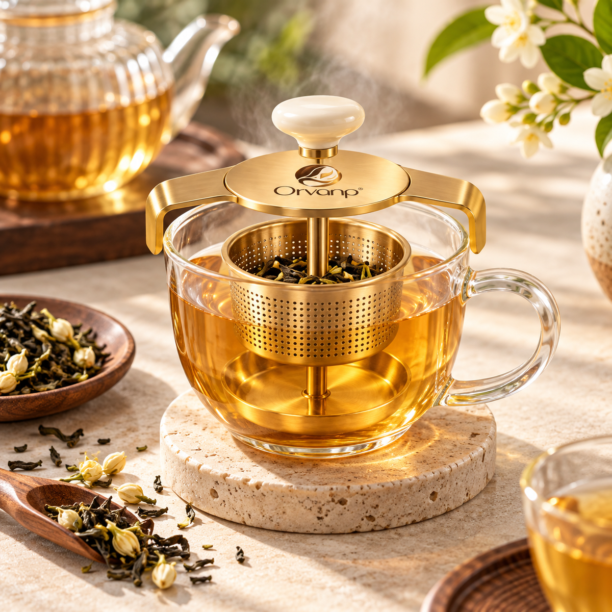 Orvanp™ SteepLift Tea Basket