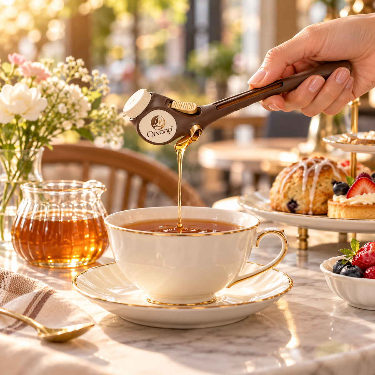 Orvanp™ ThumbGate Syrup Stirrer